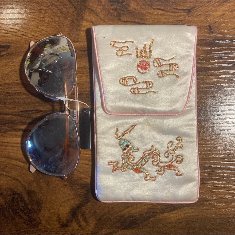 1990’ Dragon Chinese Glasses Pouch Holder Case